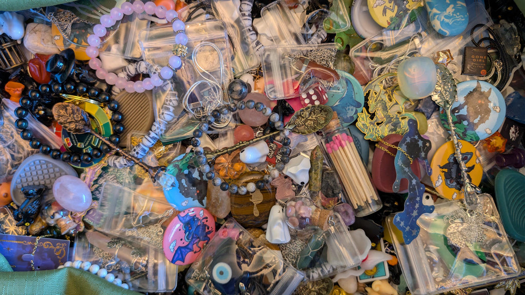 The Scoopothecary's Large Mystery Scoop: Witchy Confetti, Crystals, Jewelry, and Fun Curios