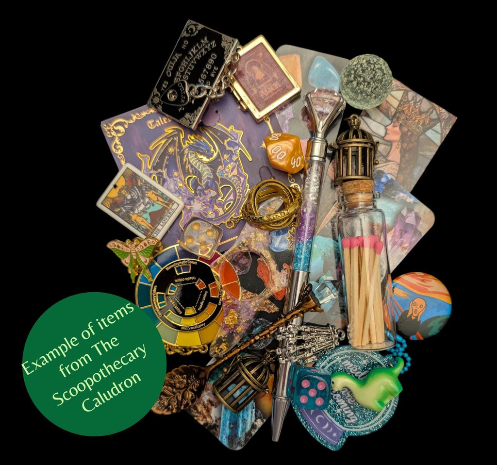 The Scoopothecary's Large Mystery Scoop: Witchy Confetti, Crystals, Jewelry, and Fun Curios