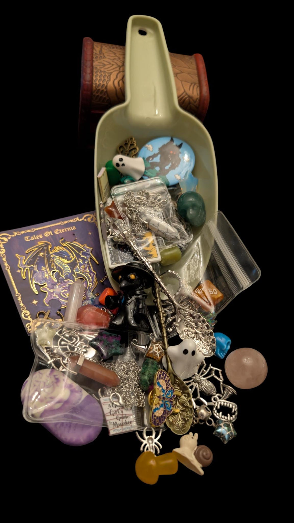 The Scoopothecary's Large Mystery Scoop: Witchy Confetti, Crystals, Jewelry, and Fun Curios