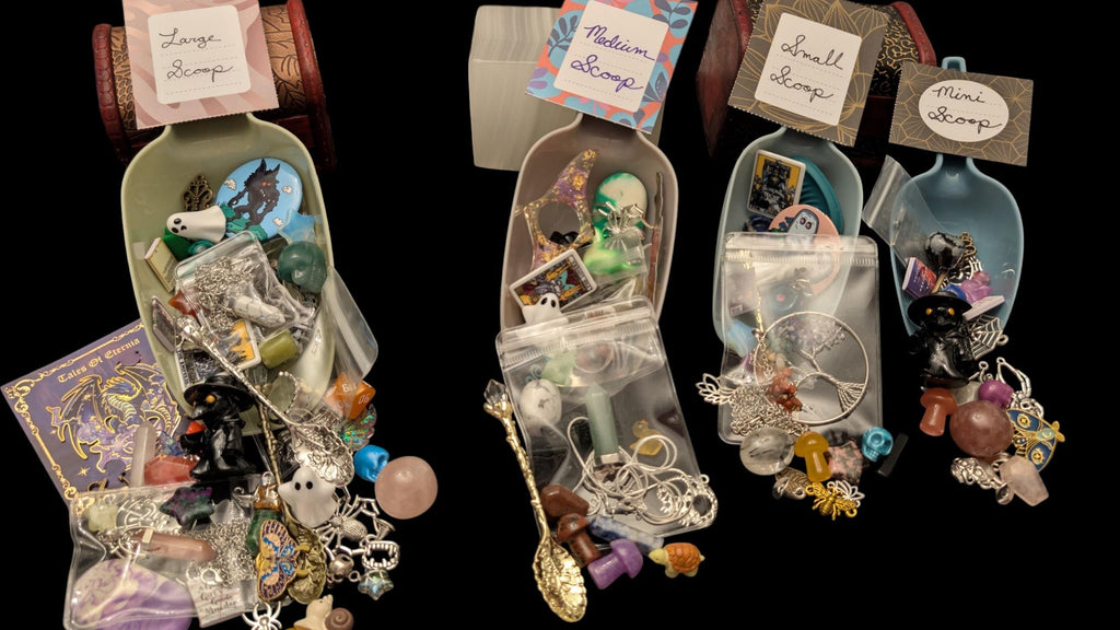 The Scoopothecary's Large Mystery Scoop: Witchy Confetti, Crystals, Jewelry, and Fun Curios