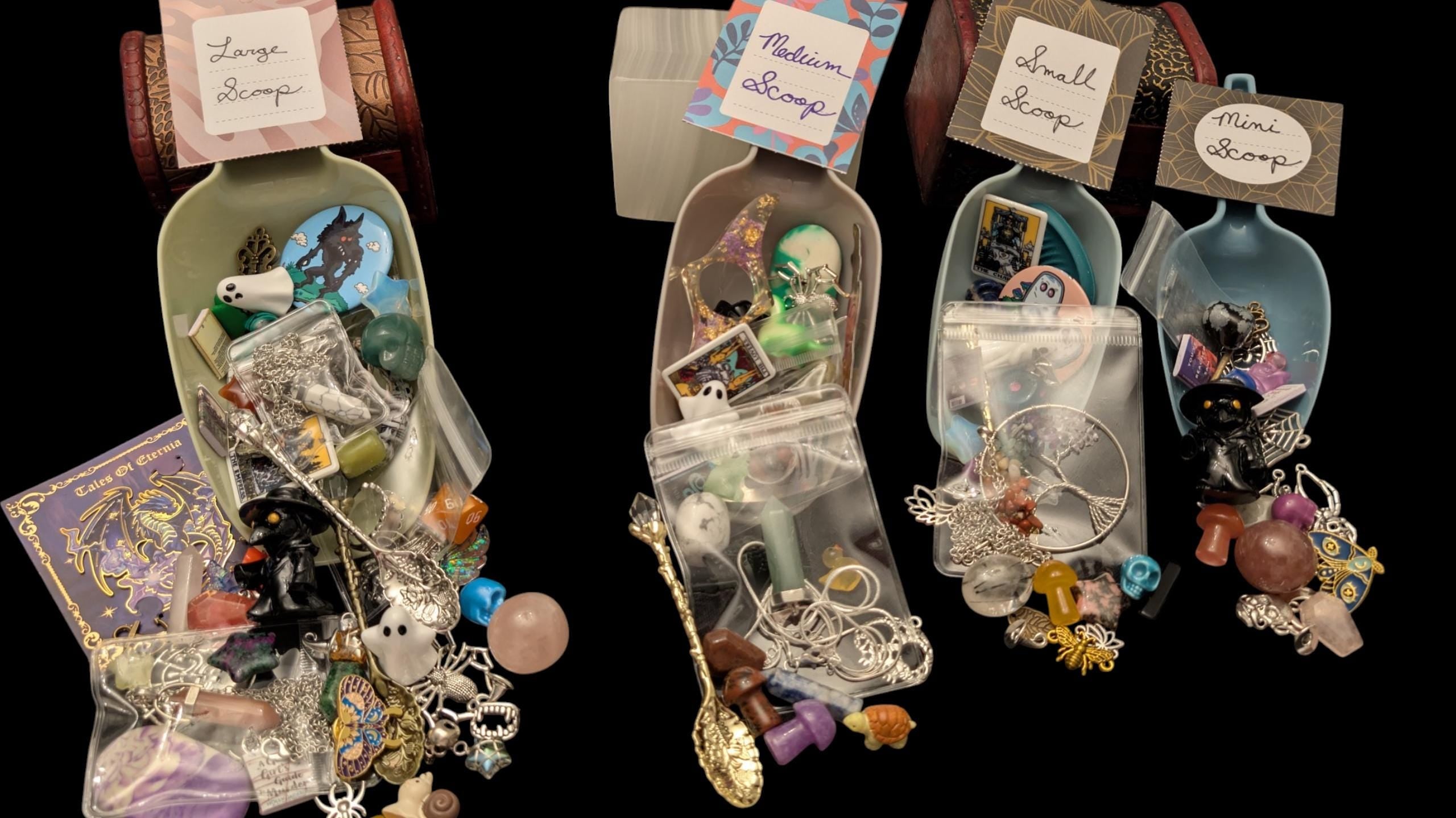 The Scoopothecary's Large Mystery Scoop: Witchy Confetti, Crystals, Jewelry, and Fun Curios